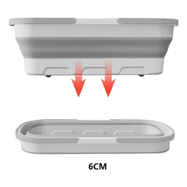 Seau à franges portable et pliable pour vadrouille