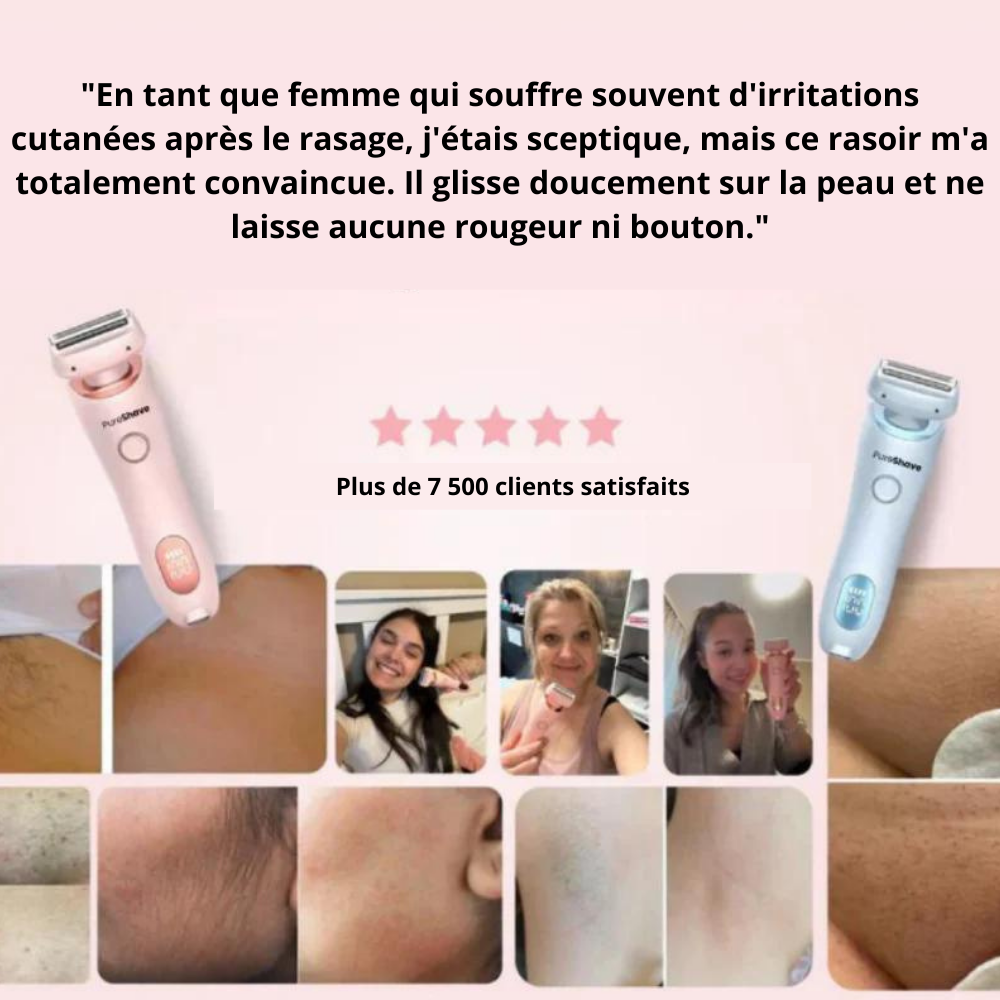 Rasoir électrique pour une peau douce et soyeuse - Shave Pro™