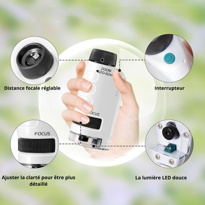 Meltiscope™️ - Le  microscope de poche pour explorer le monde