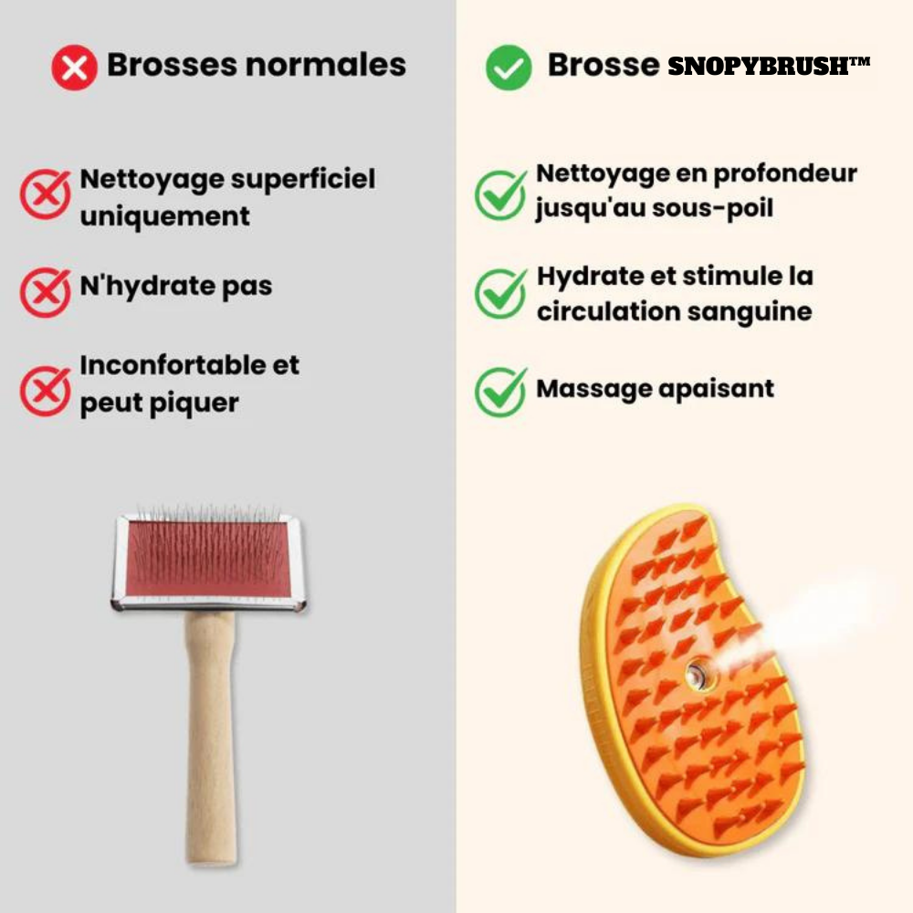 Brosse à vapeur rafraîchissante pour le pelage -  SNOPY™