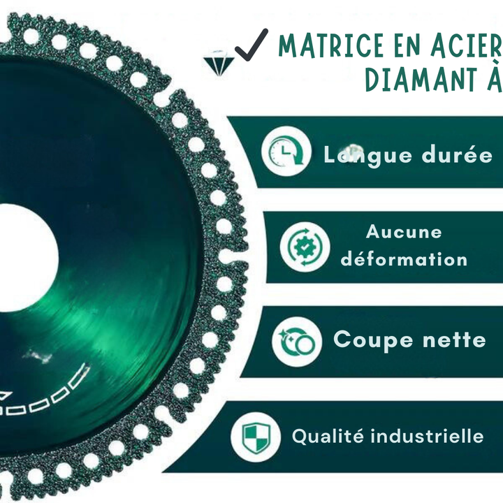 BLADE - Disque robuste en Titan pour meuleuse d'angle - Coupe tout comme du beurre