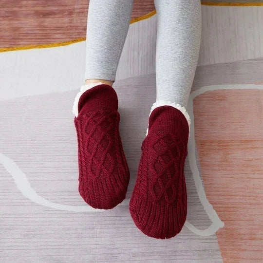 Therma™ - Chaussettes D'hiver en coton thermiques et antidérapantes