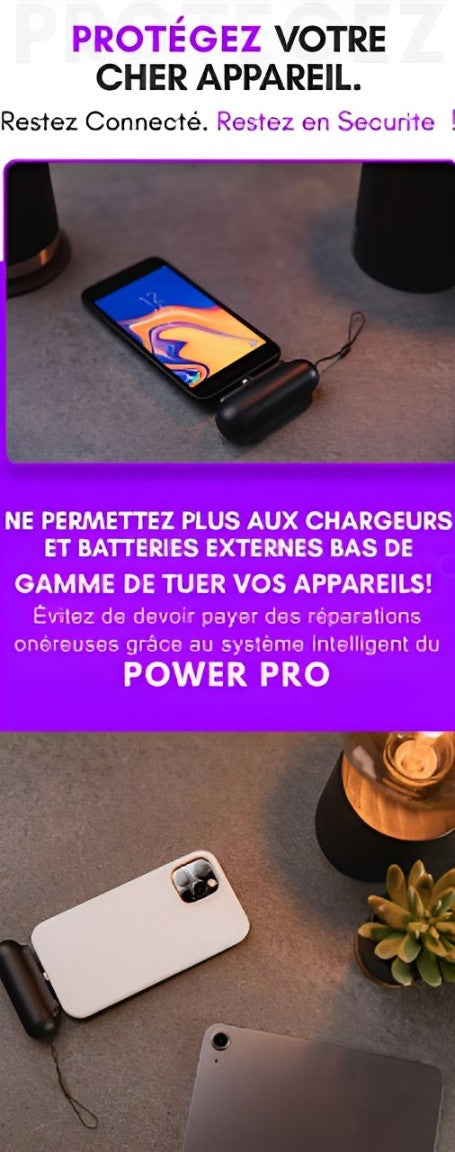 Mini-Batterie externe magnétique - PowerPro™