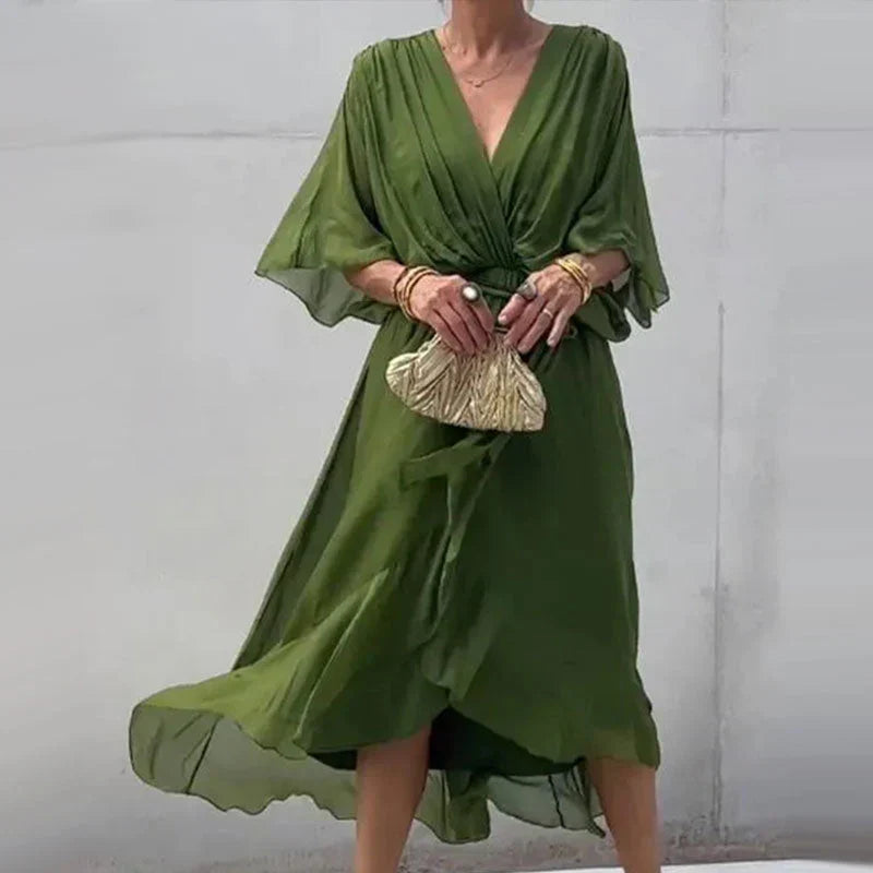 Elégante robe d'été à volants - ANNELLA